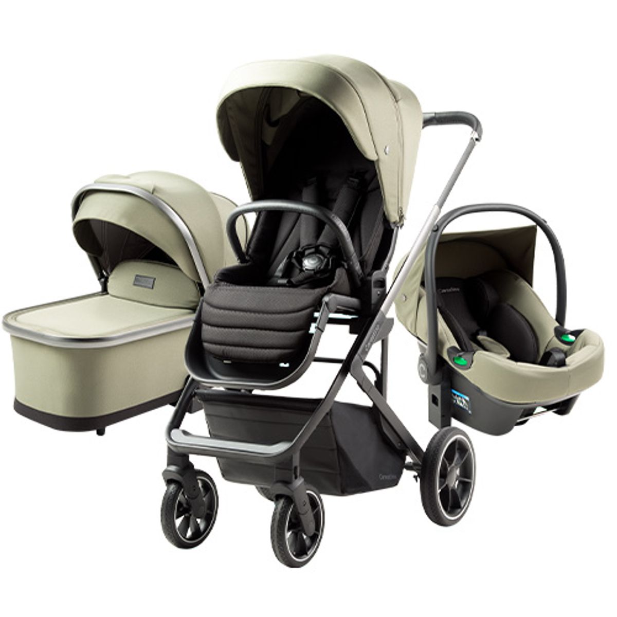 CARESTINO - Coche Carestino Gales Con Accesorios Verde Militar