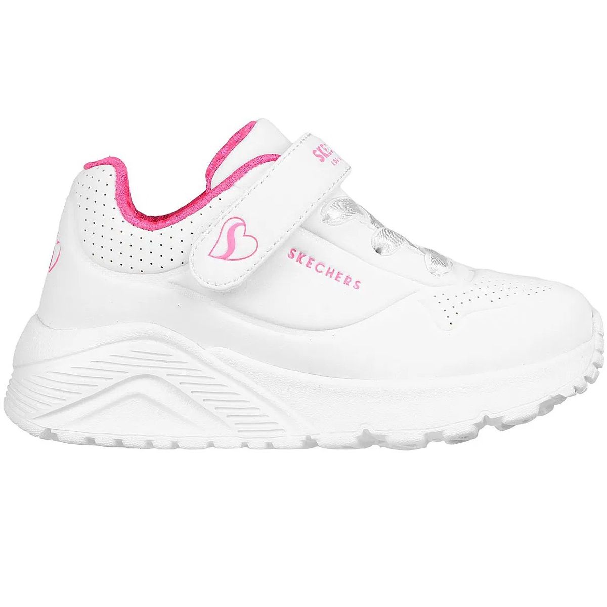 SKECHERS - Zapatilla Skechers Uno Lite 310451NWHP BlancoRosado para Niña