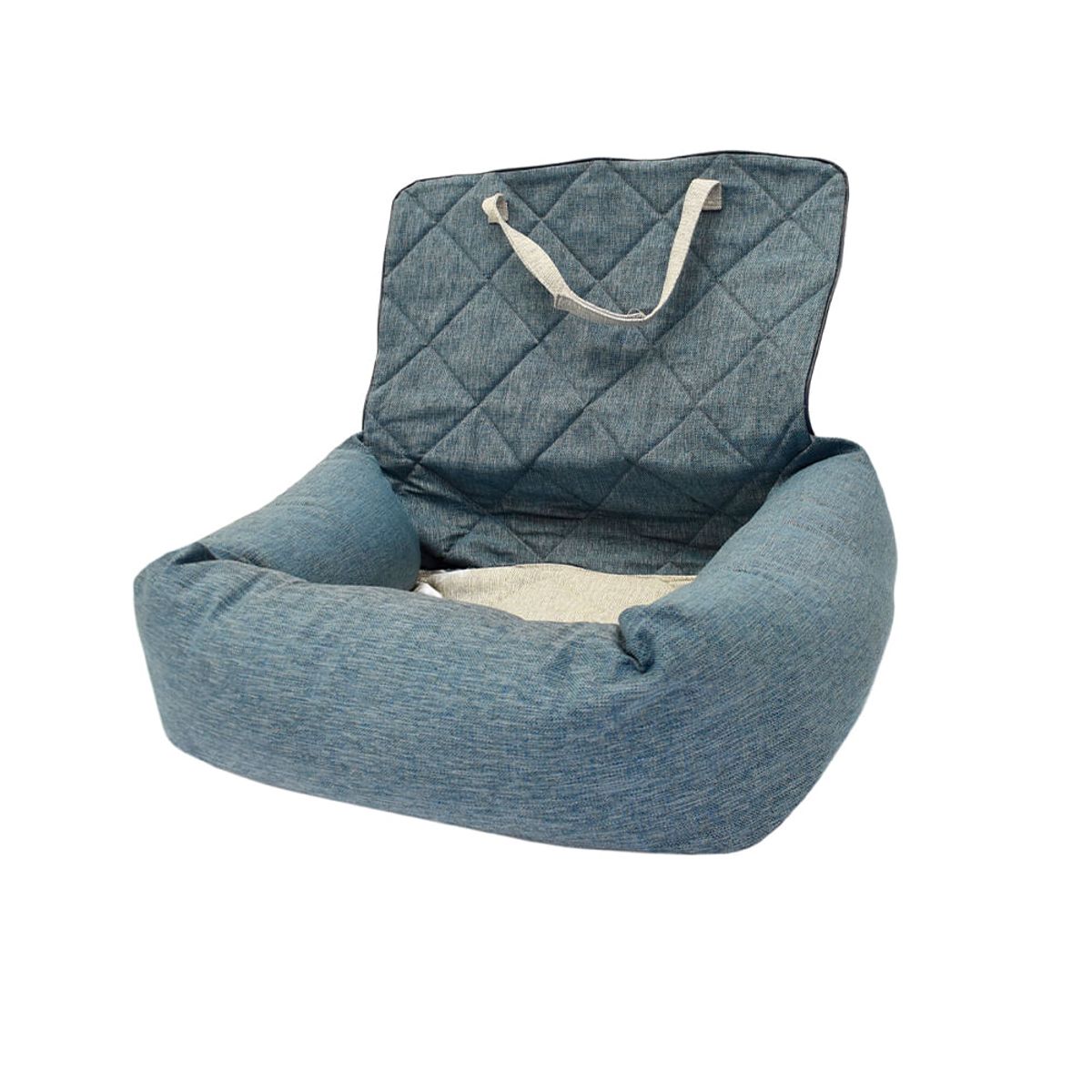 MULTITOP - Ruffo Asiento Mascota P Auto Azul Acero