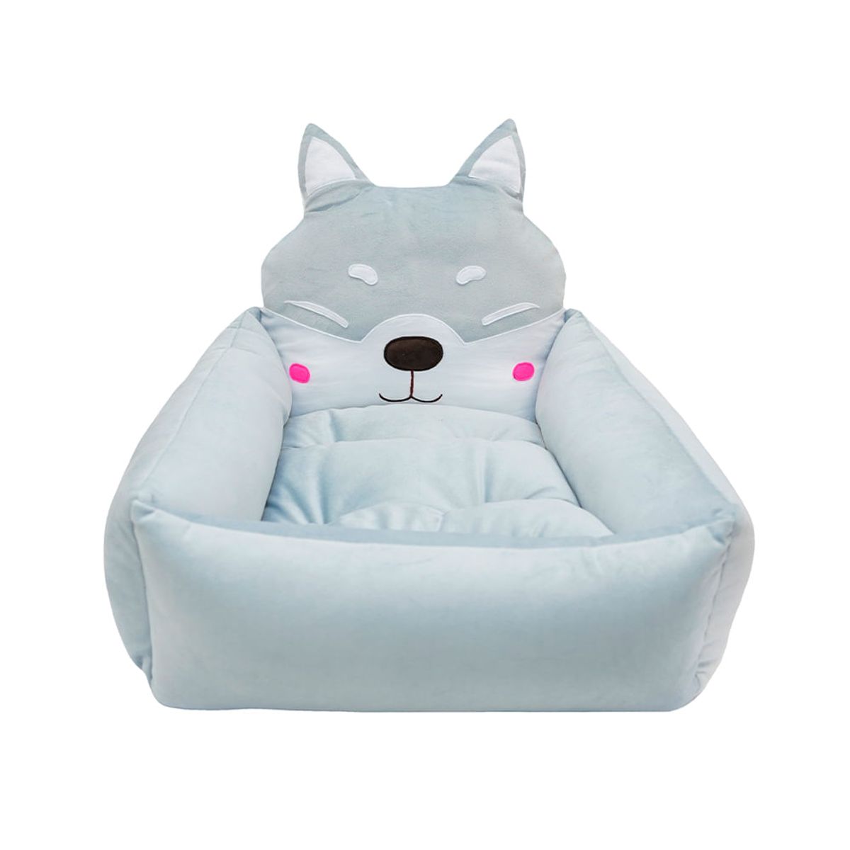MULTITOP - Cama Mascota Zorrito Mediano Gris Claro