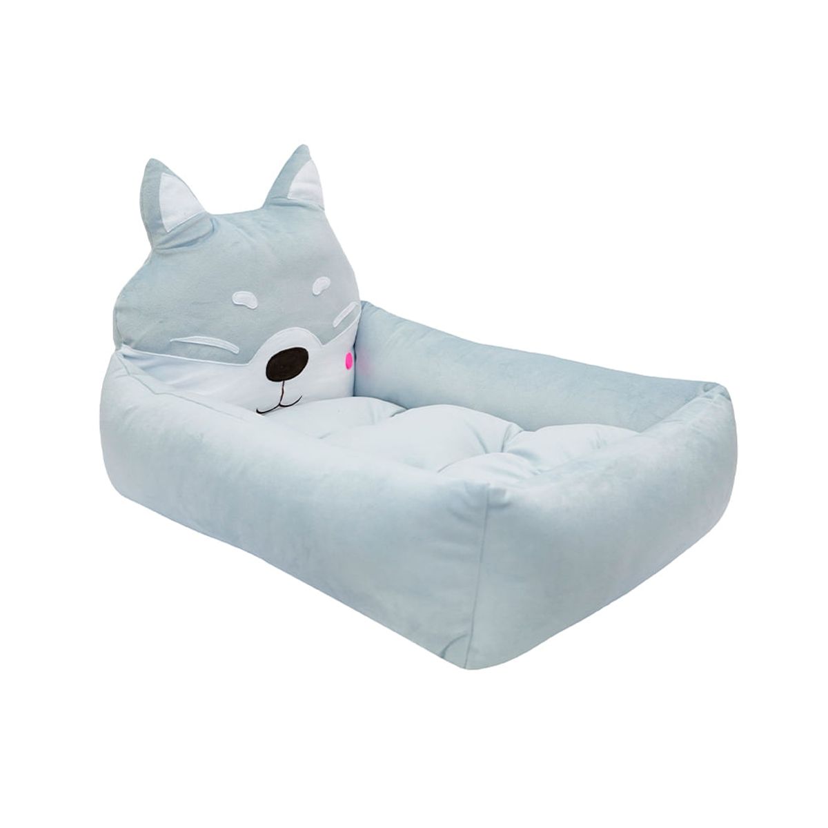 MULTITOP - Cama Mascota Zorrito Mediano Gris Claro
