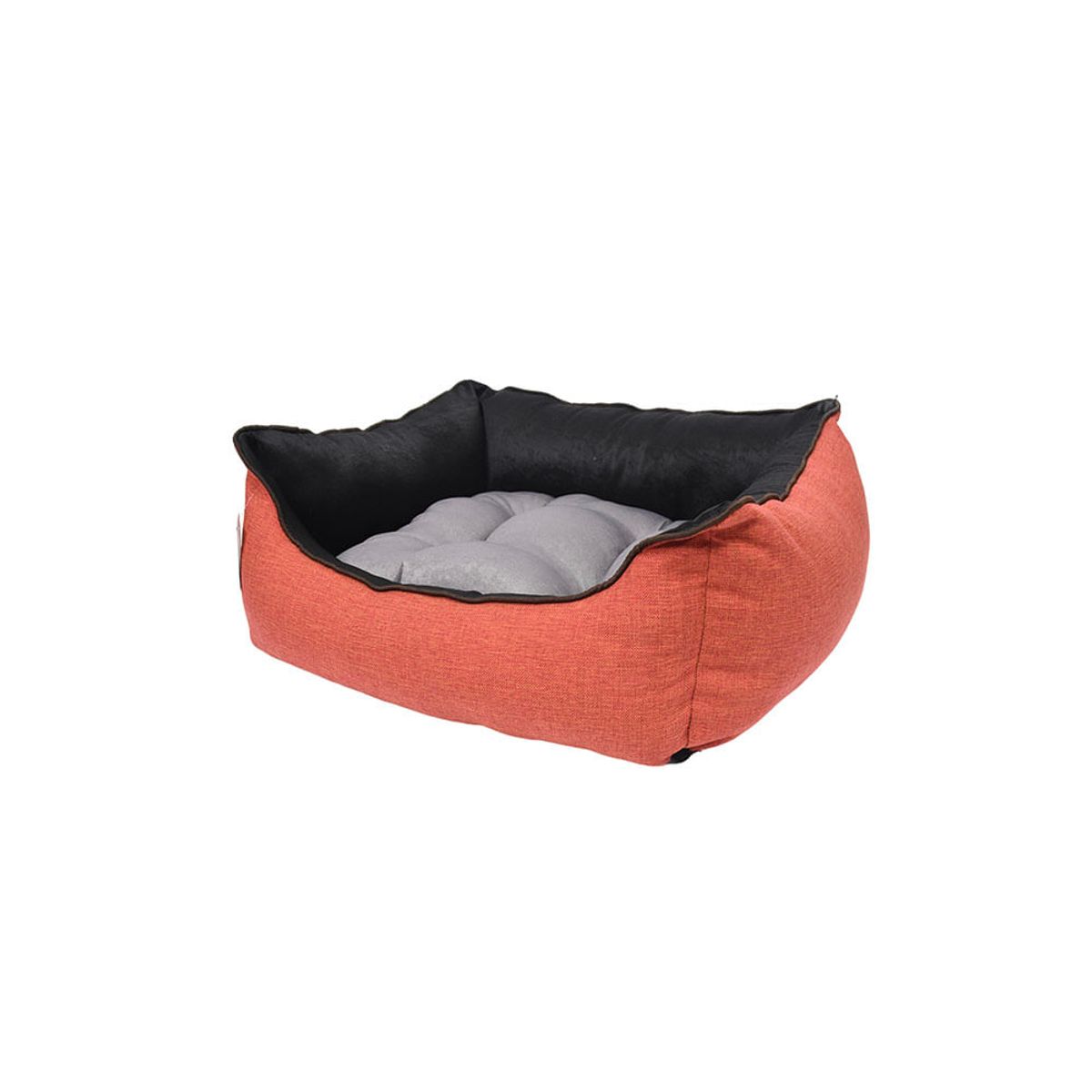 MULTITOP - Cama Mascota Confort Tela II Chico Terracota