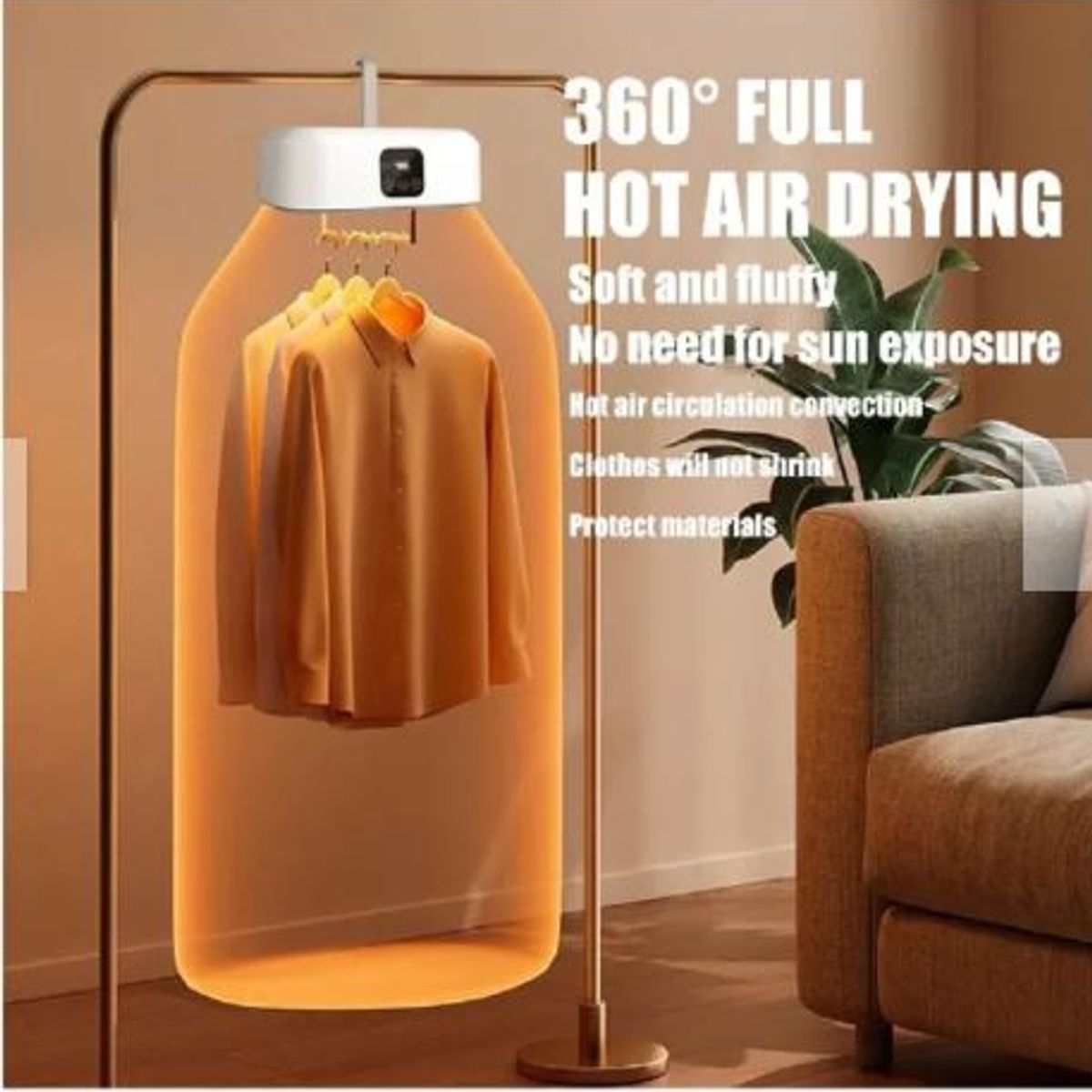 GENERICO - SECADORA DE ROPA PRACTICA Y PLEGABLE