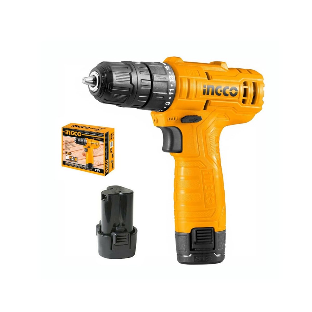INGCO TOOLS - Taladro atornillador inalambrico12v ingco