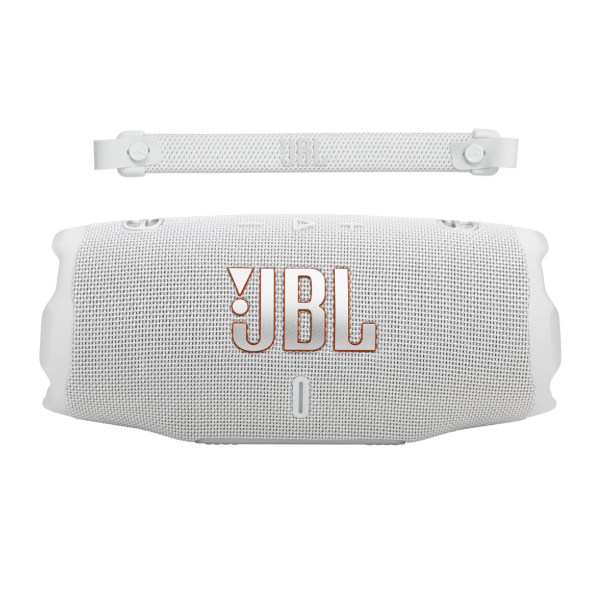 JBL - JBL Charge 6 Parlante Bluetooth con correa hasta 28 horas - Blanco