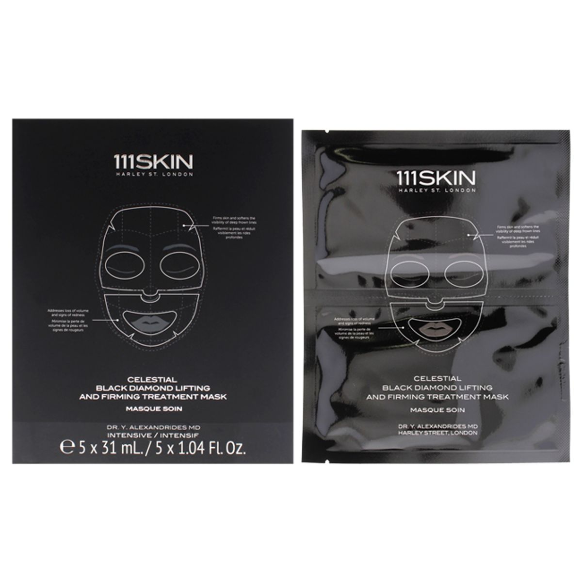 GENERICO - Máscara Tratamiento Lifting y Firmante Black Diamond 5Pc 111Skin