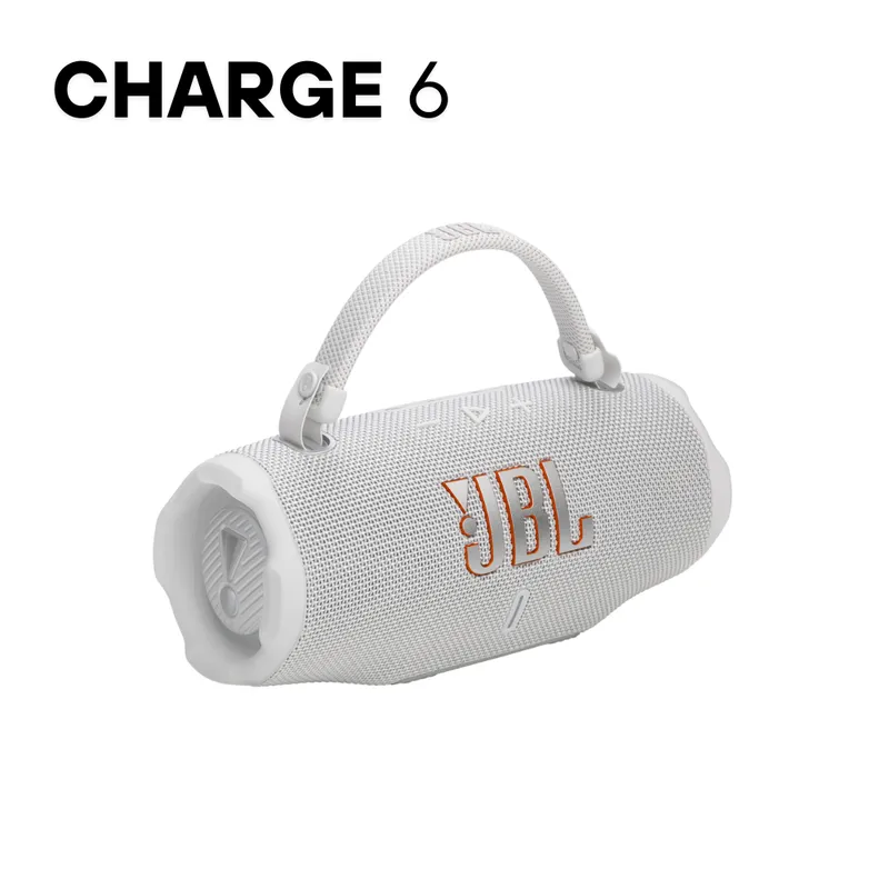 JBL - Parlante JBL Charge 6 con Auracast IP68 con Power Bank Incorporado -WH