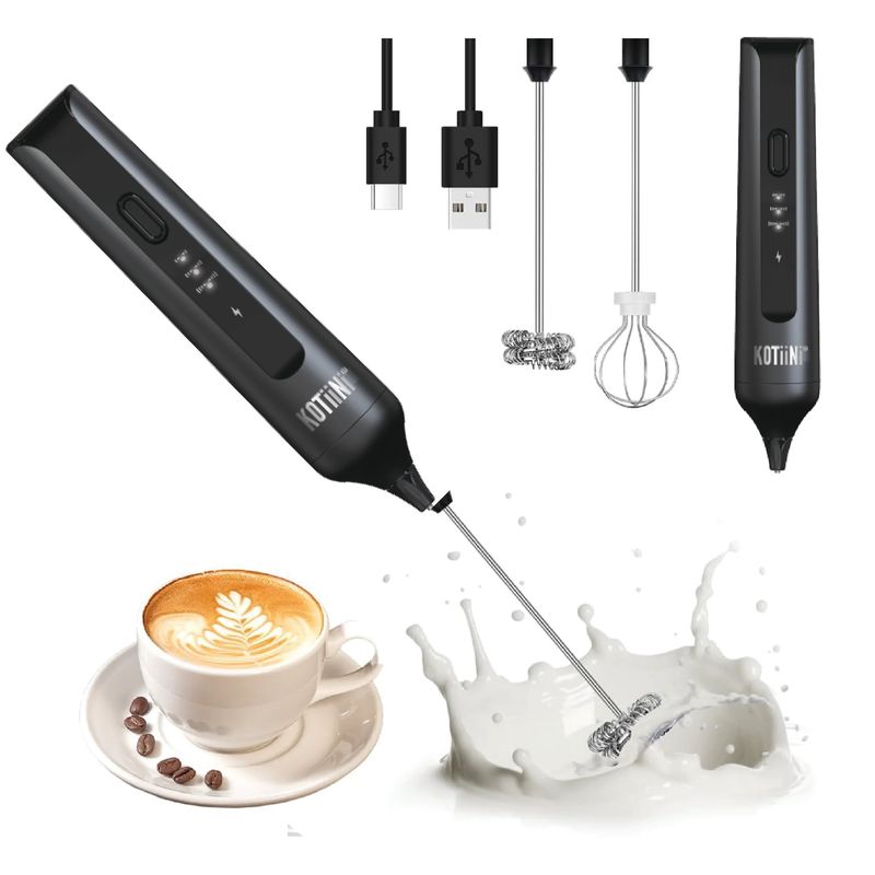 KOTIINI - Espumador de leche y Batidor de huevos USB Kotiini