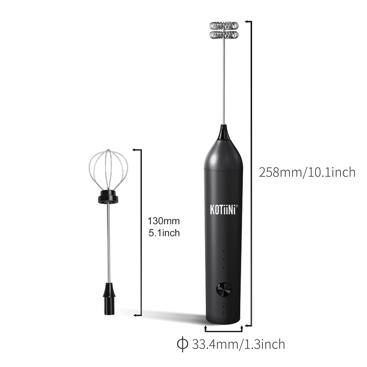 KOTIINI - Espumador de leche y Batidor de huevos USB Kotiini
