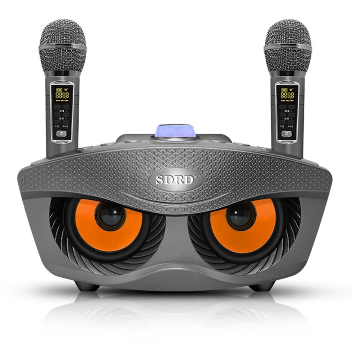 GENERICO - PARLANTE BLUETOOTH SD-306 KARAOKE 20W CON DOBLE MICRÓFONO COLOR NEGRO