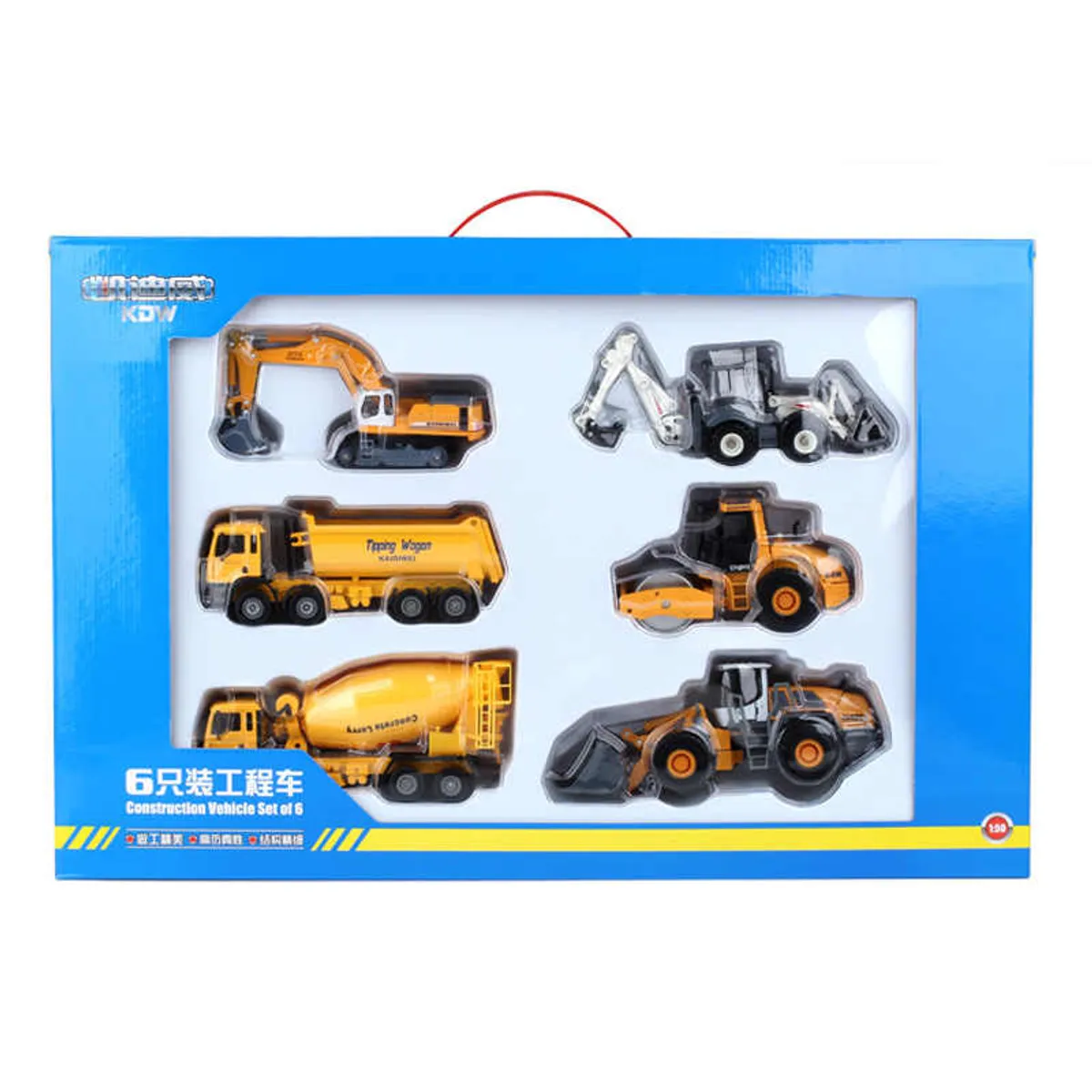 GENERICO - Colección de Mini Maquinarias de Metal 6 pzs