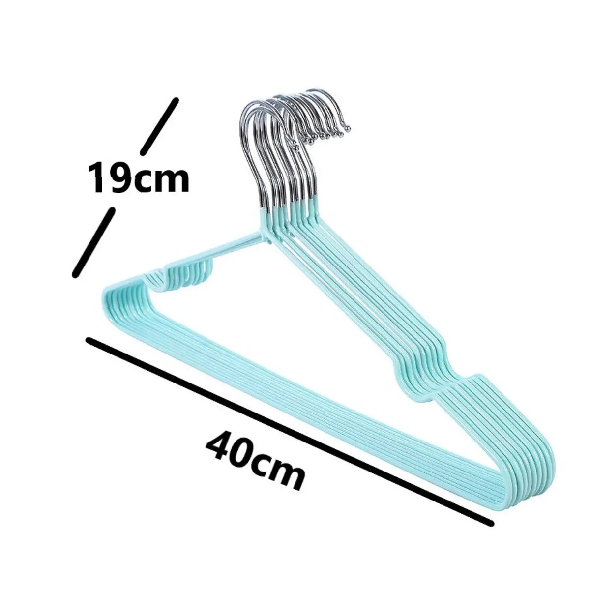 GENERICO - Ganchos, Colgadores Para Ropa Antideslizante 10 Unidades