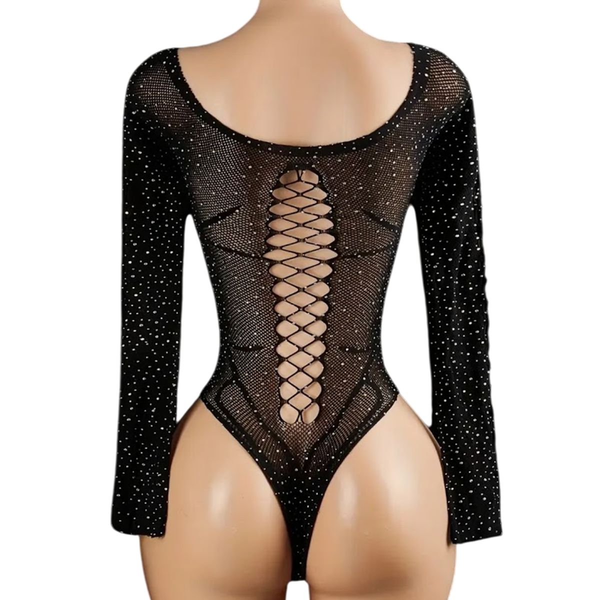 GENERICO - LENCERIA  MALLA  BODY BRILLOS  CATSUIT