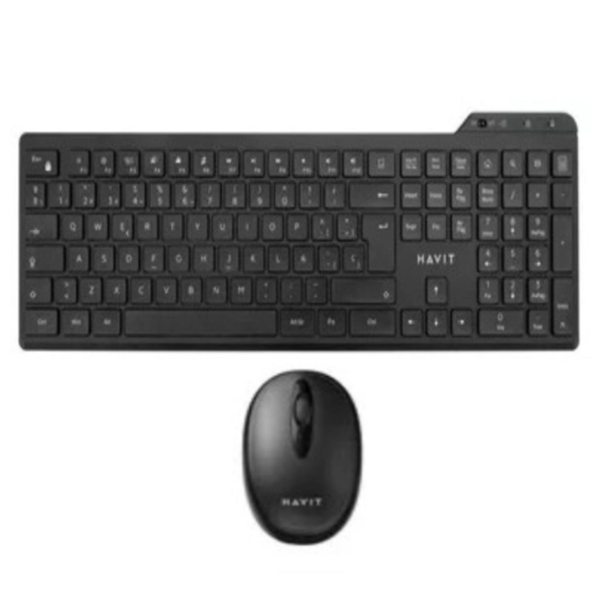 HAVIT - KIT TECLADO Y MOUSE BLACK HAVIT INALAMBRICO PARA PC LAPTOP