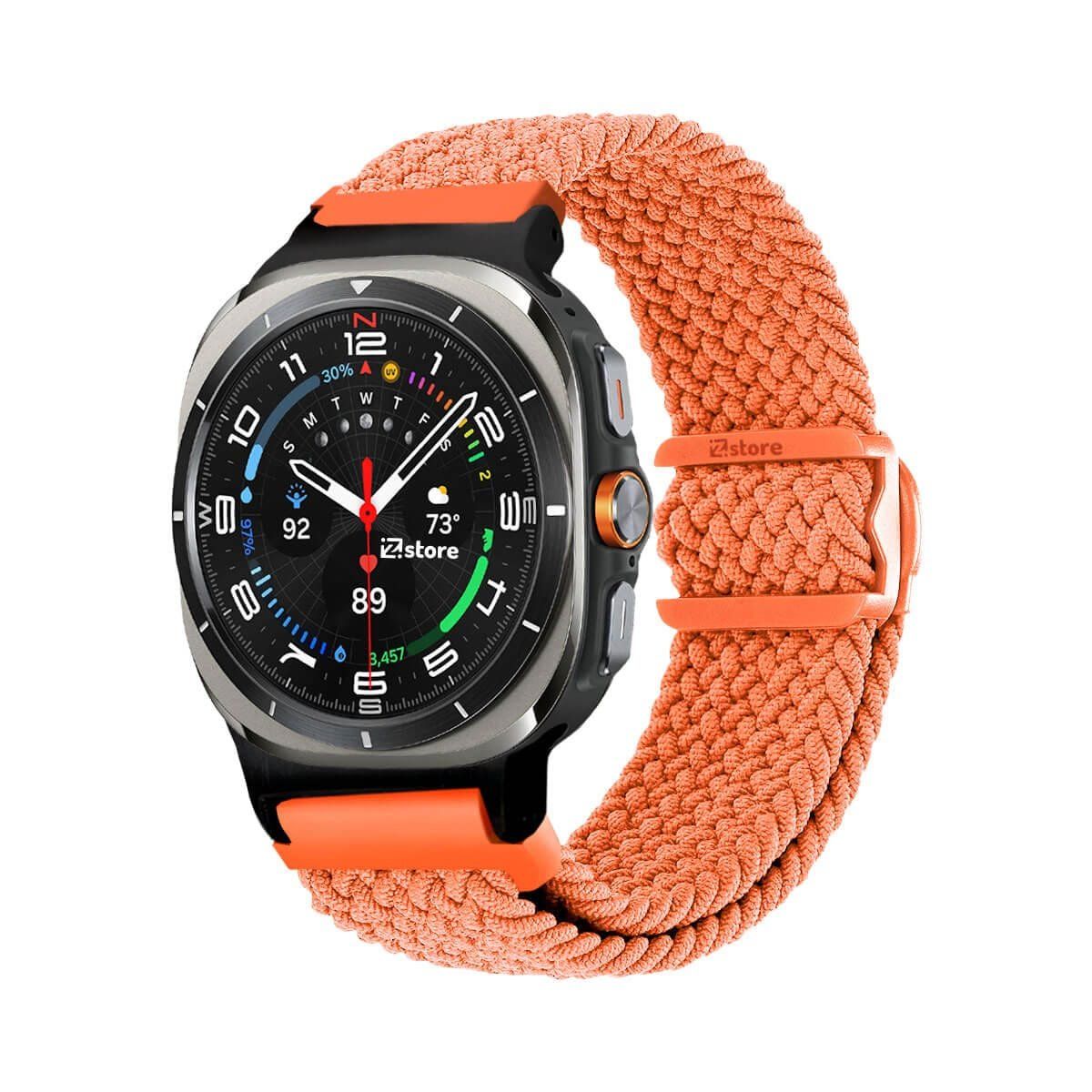 GENERICO - Correa de Nylon Para Samsung Galaxy Watch Ultra Naranja