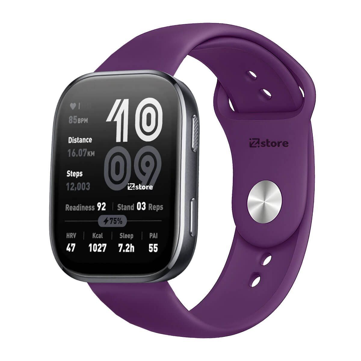 GENERICO - Correa Silicona Para Amazfit Bip 6 Broche Morado
