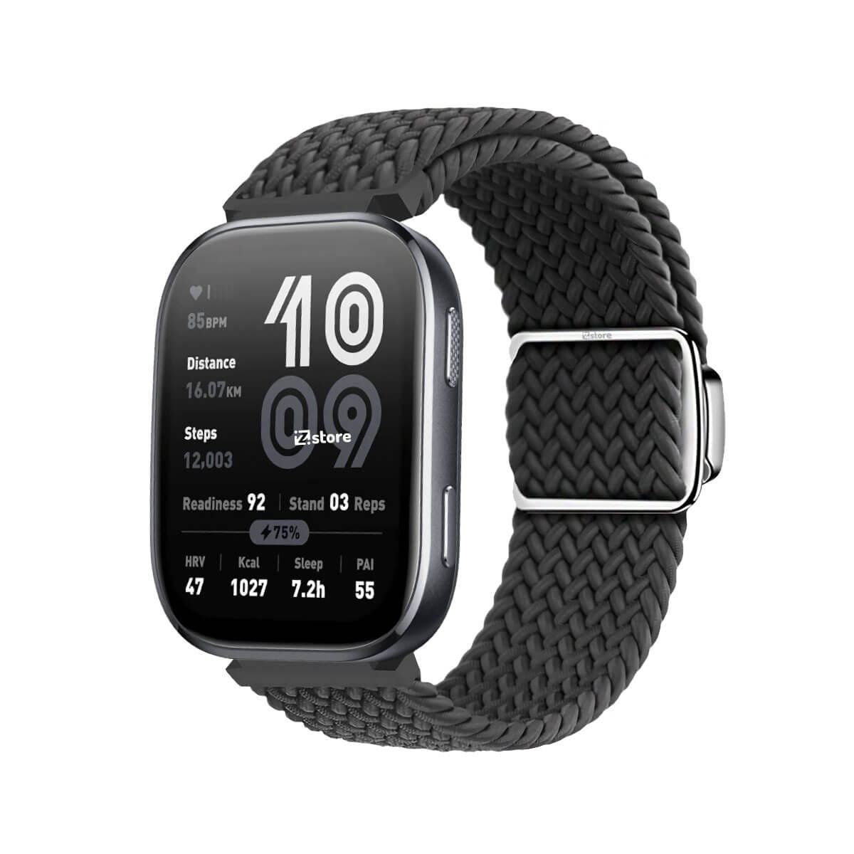 GENERICO - Correa de Nylon Para Amazfit Bip 6 con Broche Magnético gris oscuro
