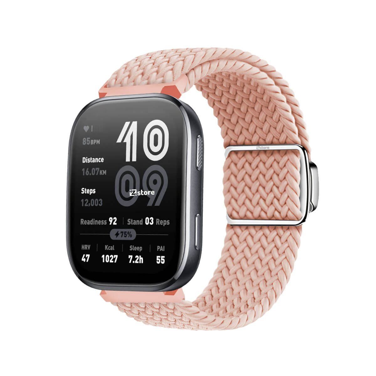 GENERICO - Correa de Nylon Para Amazfit Bip 6 con Broche Magnético melón