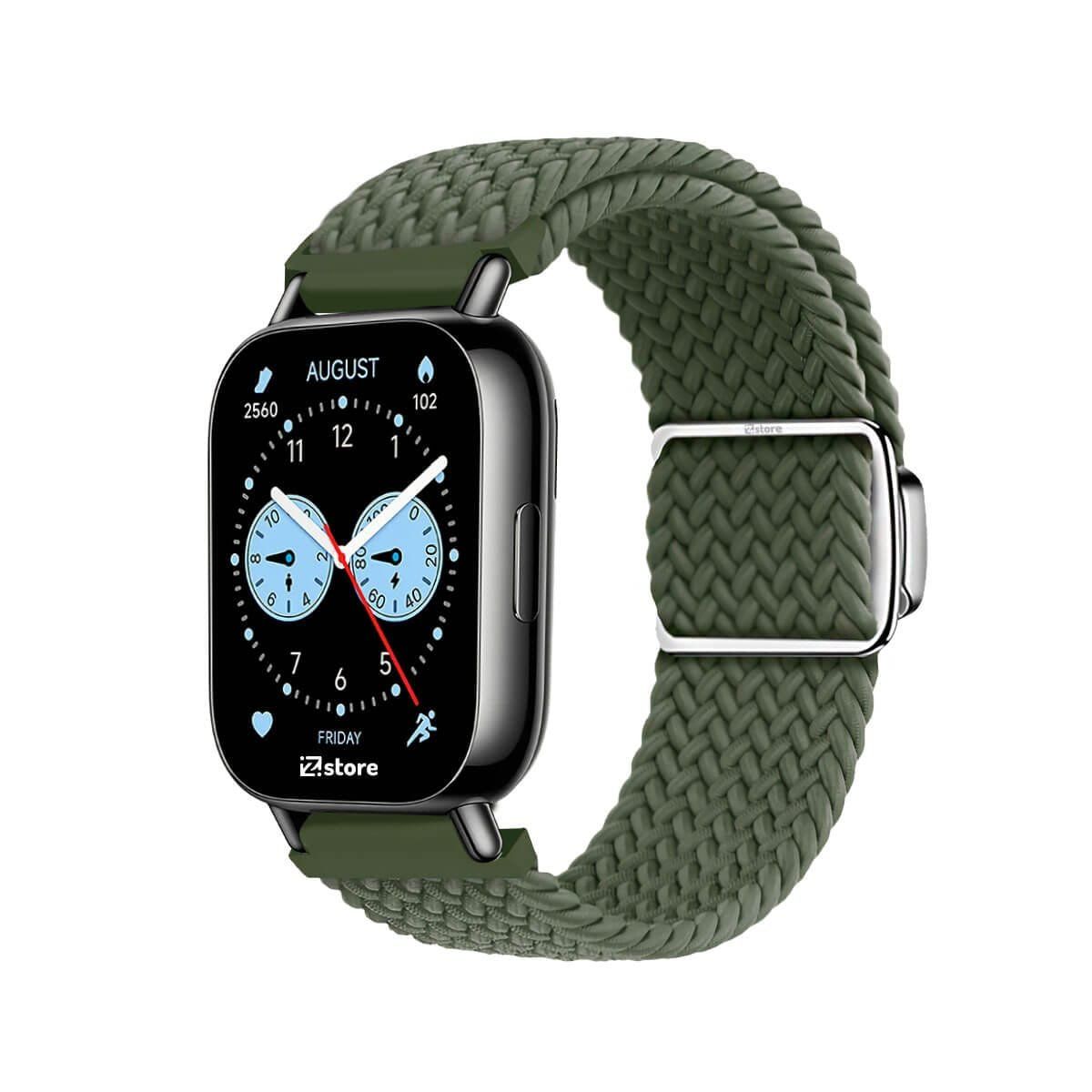 GENERICO - Correa de Nylon Para Redmi Watch 5 Lite con Broche Magnético verde militar