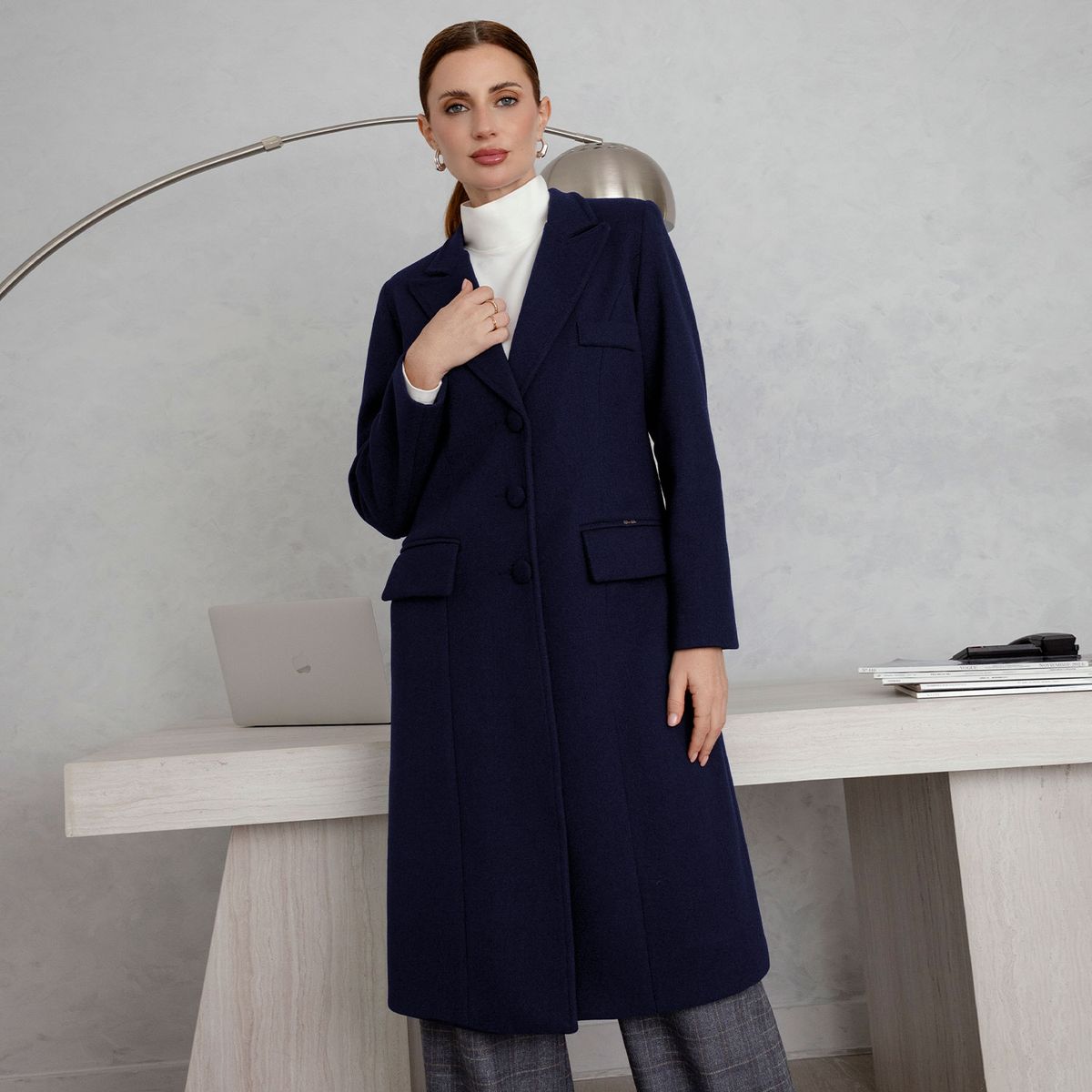 TEILOR - ABRIGO LARGO CASUAL DE MUJER