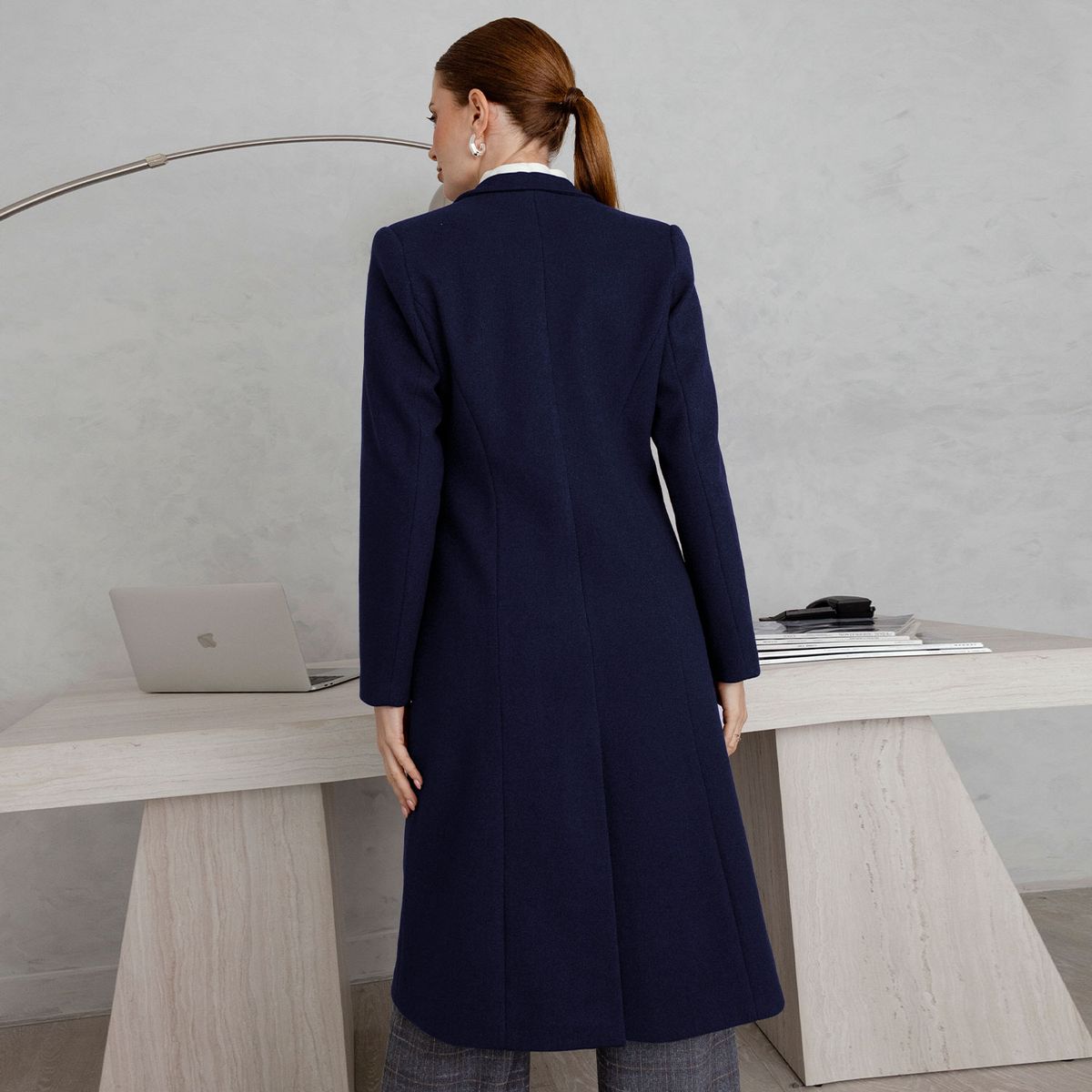 TEILOR - ABRIGO LARGO CASUAL DE MUJER