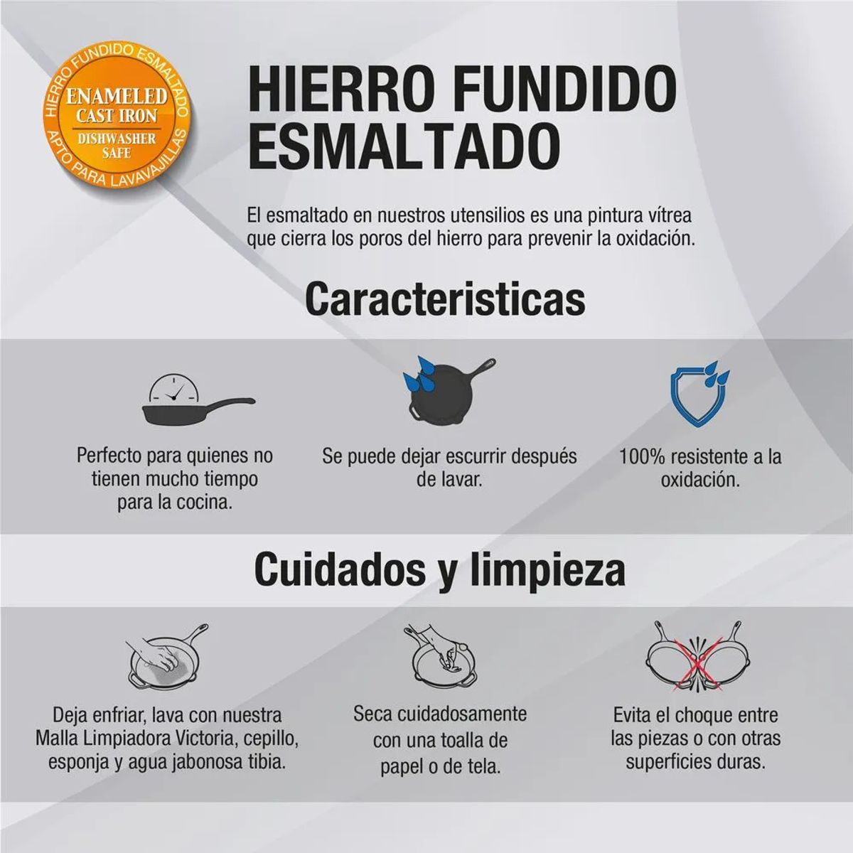 VICTORIA - Plancha Tawa 38 Cm (15") Esmaltada - Victoria 55128015