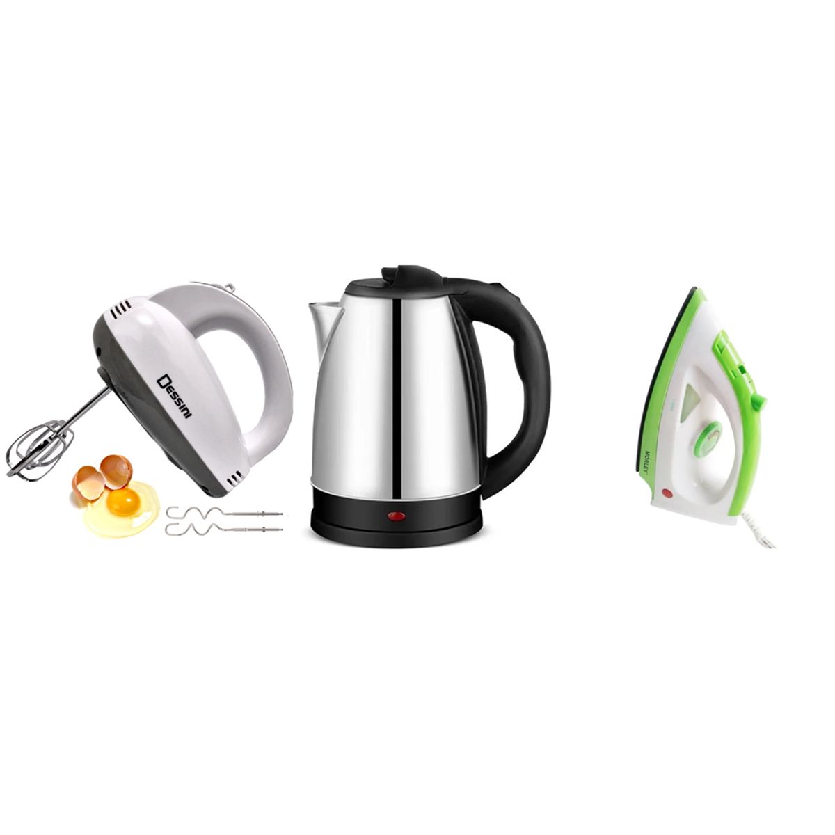 GENERICO - TRICOMBO HERVIDOR+PLANCHA+BATIDORA