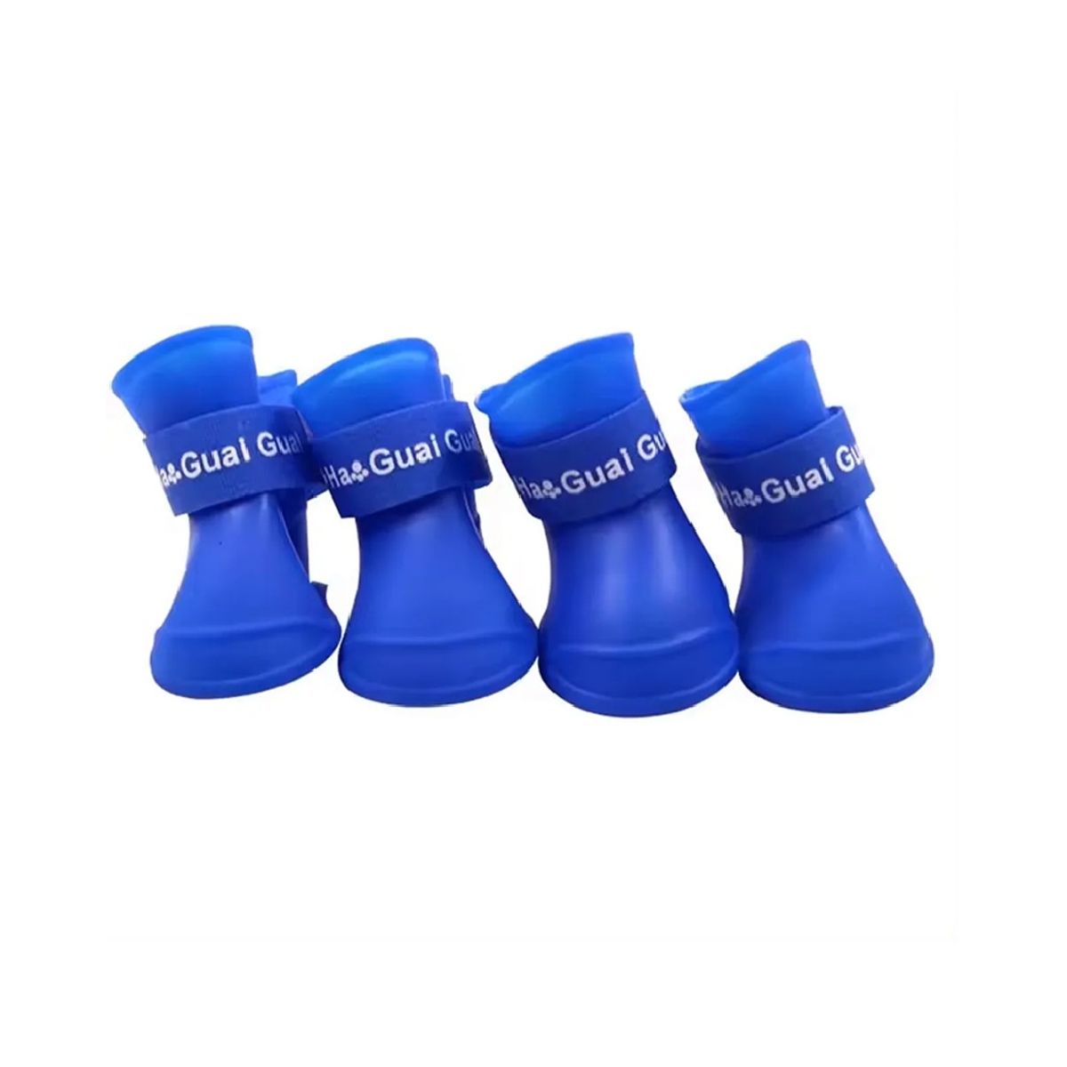 GENERICO - Zapatos de silicona para mascotas perro azul talla M