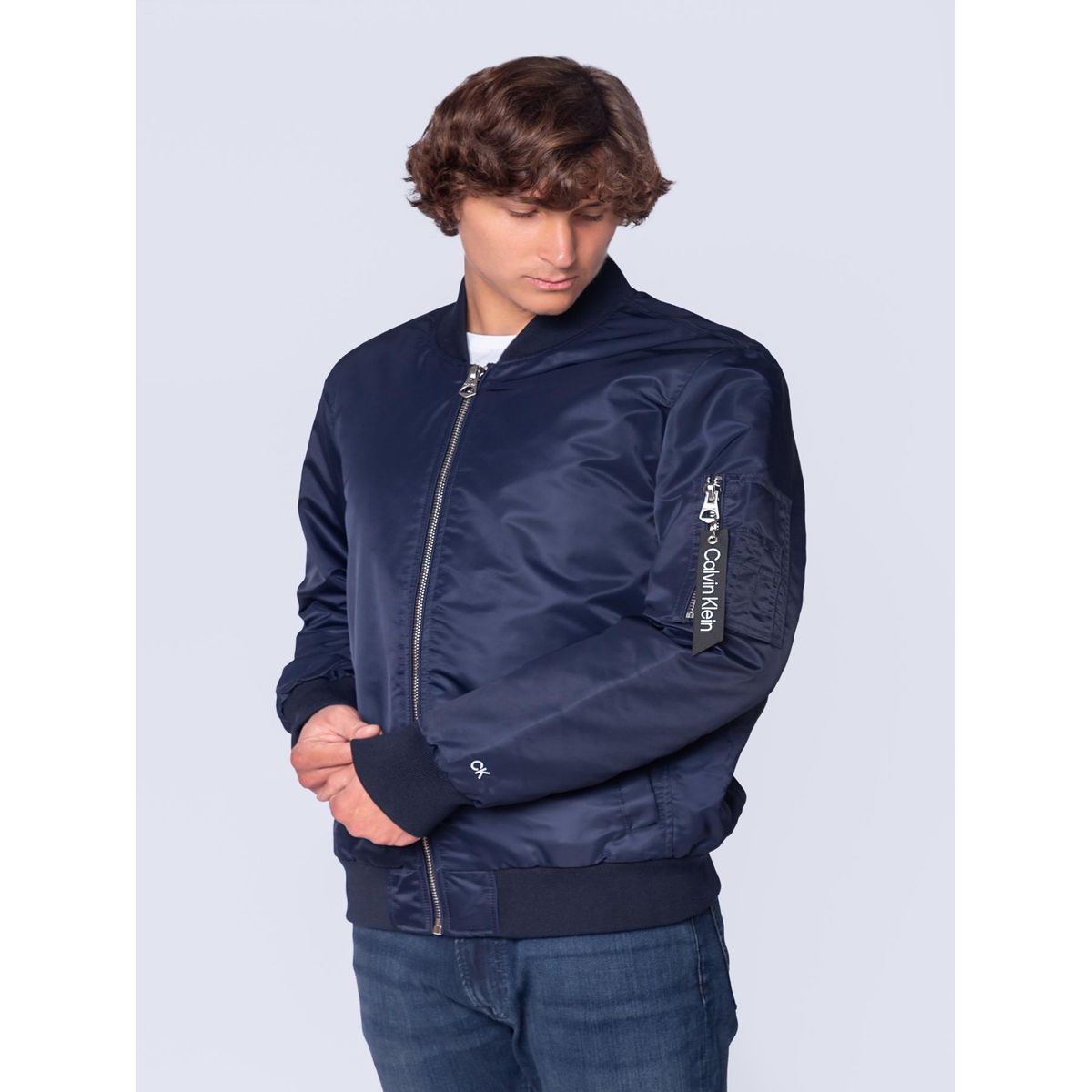 CALVIN KLEIN - CASACA NYLON FLIGHT JACKET