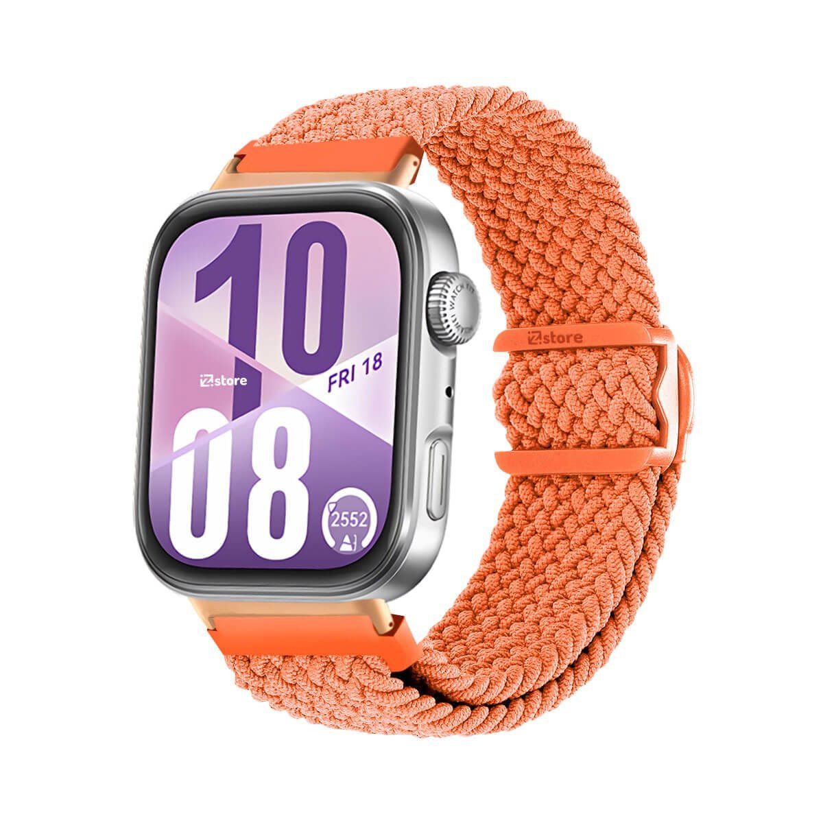 GENERICO - Correa de Nylon Para Huawei Watch Fit 4 Broche PVC Gold Rose Naranja