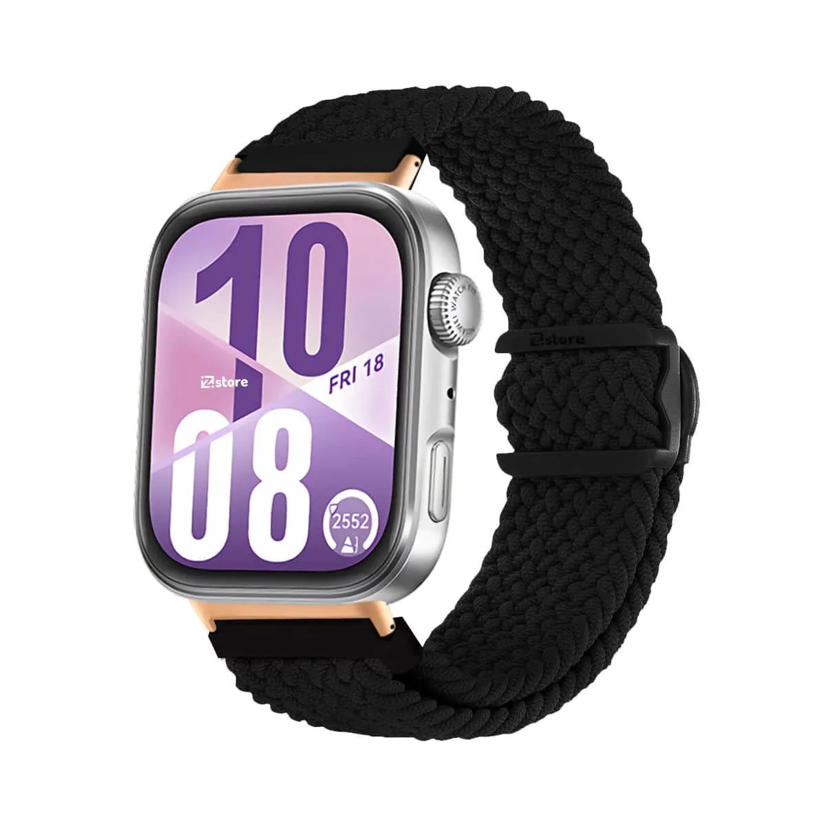 GENERICO - Correa de Nylon Para Huawei Watch Fit 4 Broche PVC Gold Rose Negro