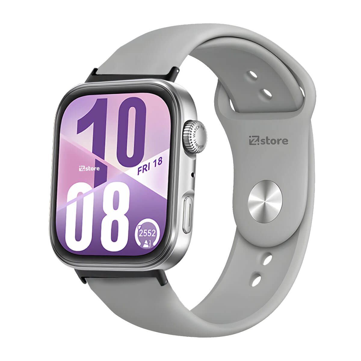 GENERICO - Correa Silicona Para Huawei Watch Fit 4 Broche Metal Black Gris