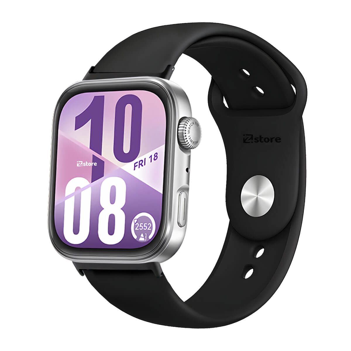 GENERICO - Correa Silicona Para Huawei Watch Fit 4 Broche Metal Black Negro