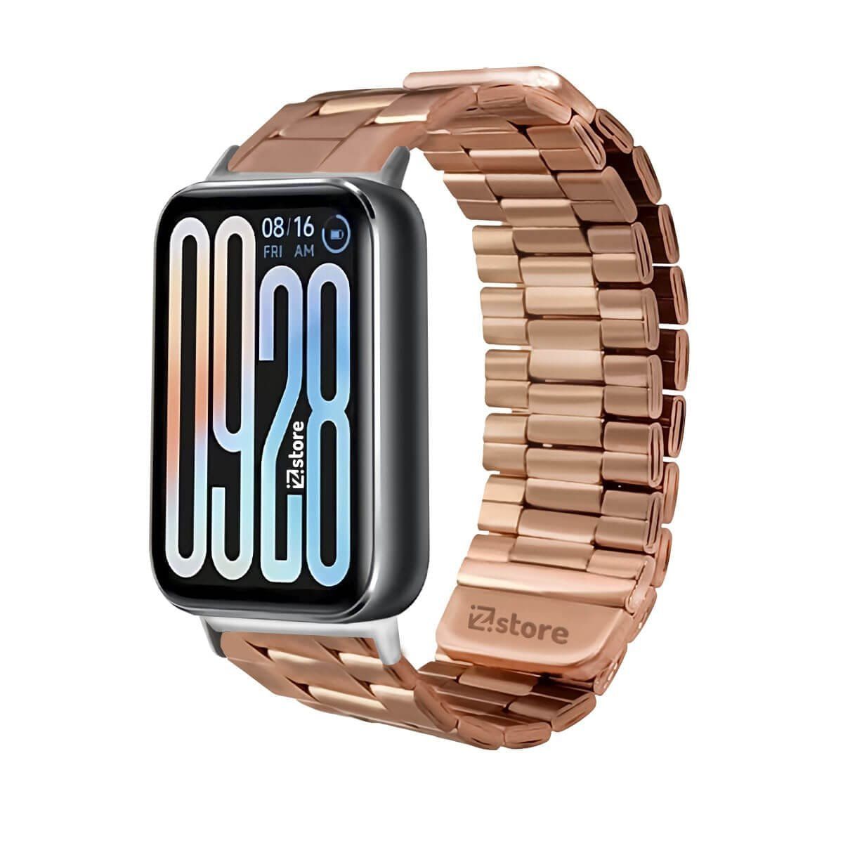 GENERICO - Correa de Metal Para Xiaomi Smarband 9 Pro gold rose
