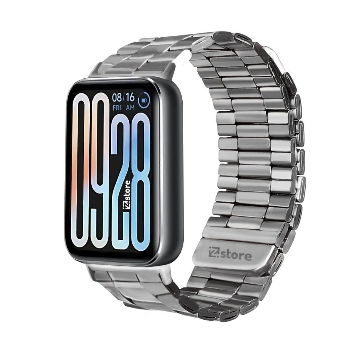 GENERICO - Correa de Metal Para Xiaomi Smarband 9 Pro Silver