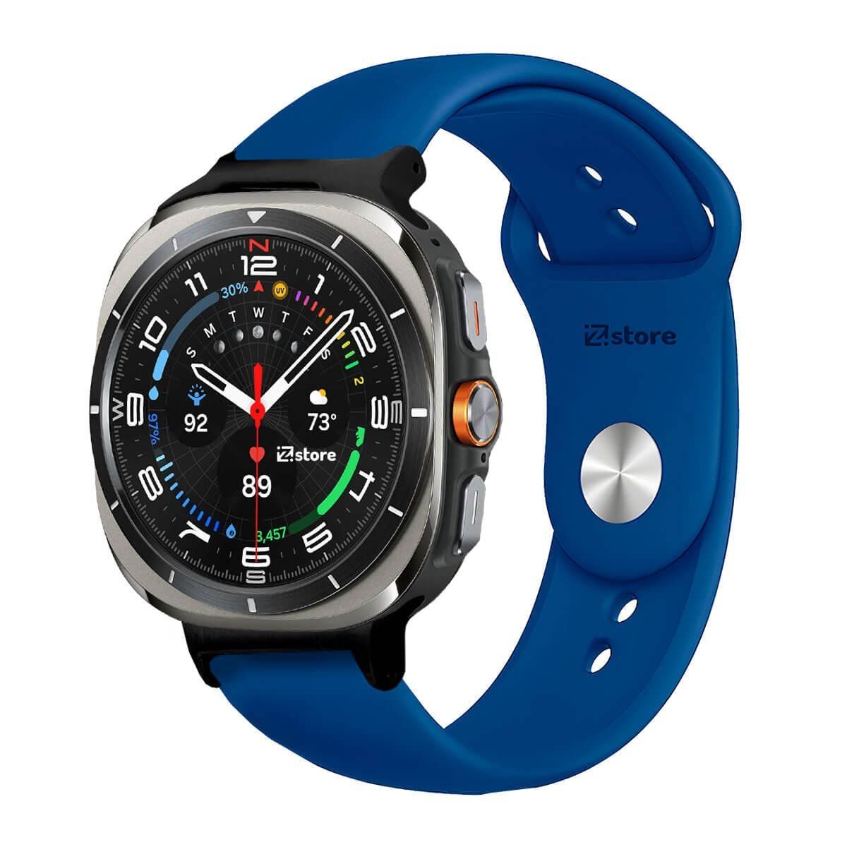 GENERICO - Correa Silicona Para Samsung Galaxy Watch Ultra Broche Azul