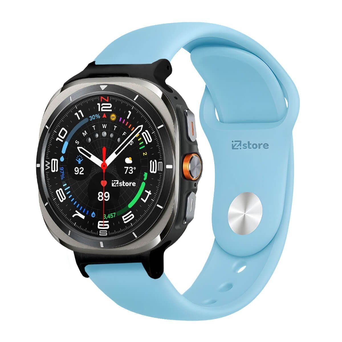 GENERICO - Correa Silicona Para Samsung Galaxy Watch Ultra Broche Celeste Cielo