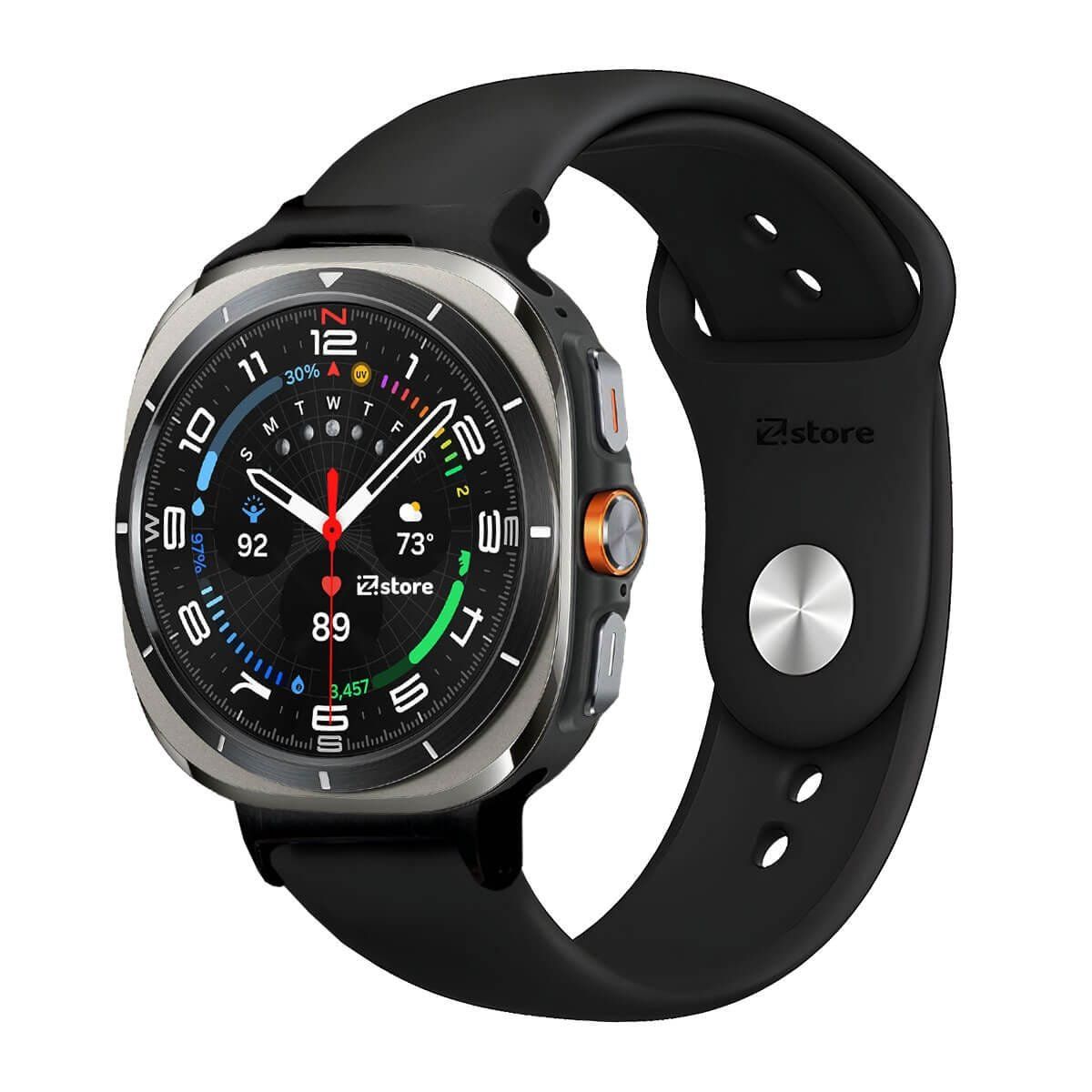GENERICO - Correa Silicona Para Samsung Galaxy Watch Ultra Broche Negro