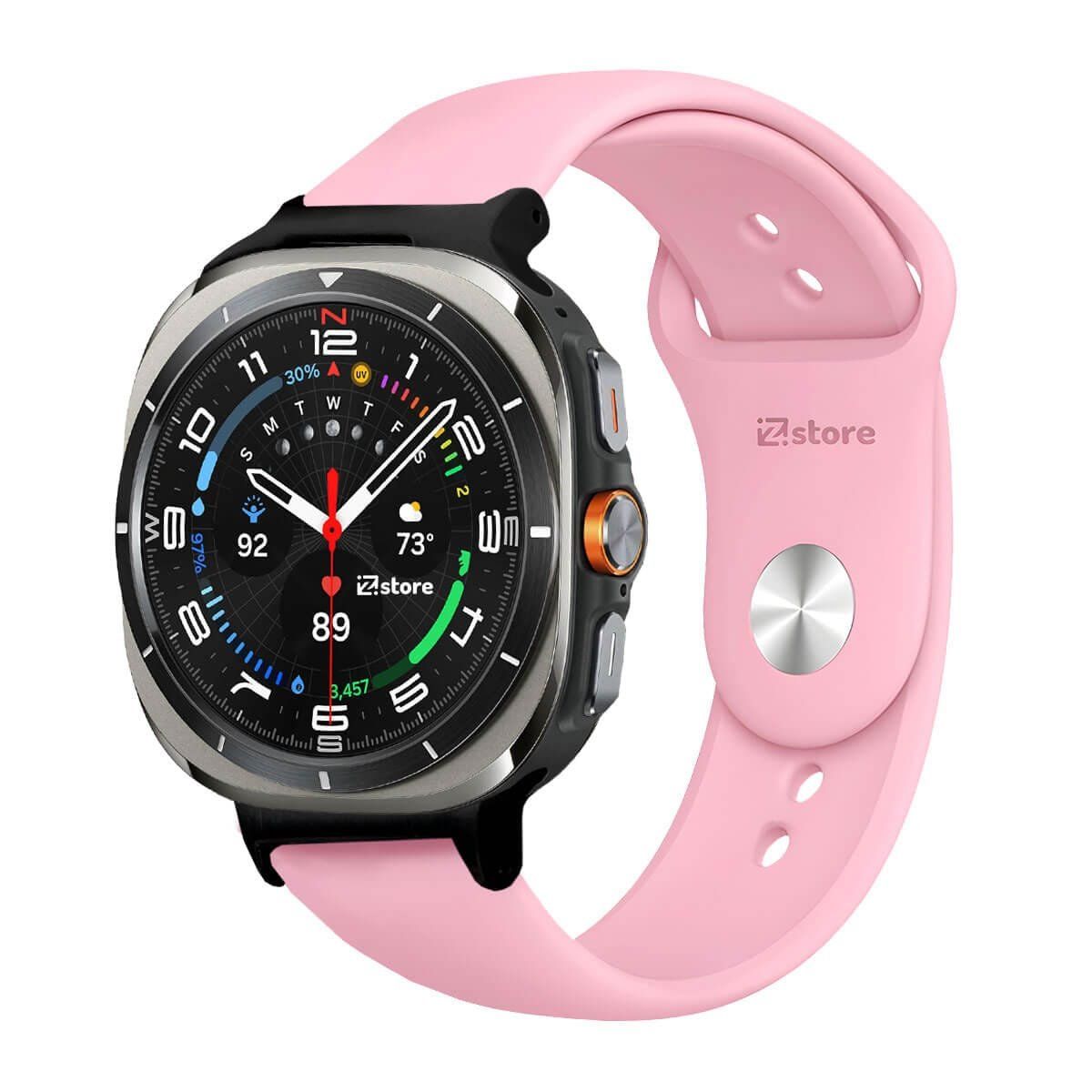GENERICO - Correa Silicona Para Samsung Galaxy Watch Ultra Broche Rosado