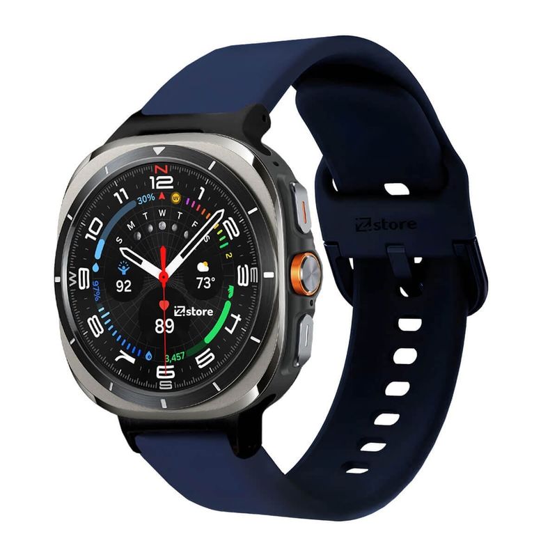 GENERICO - Correa Para Samsung Galaxy Watch Ultra Hebilla Azul Oscuro