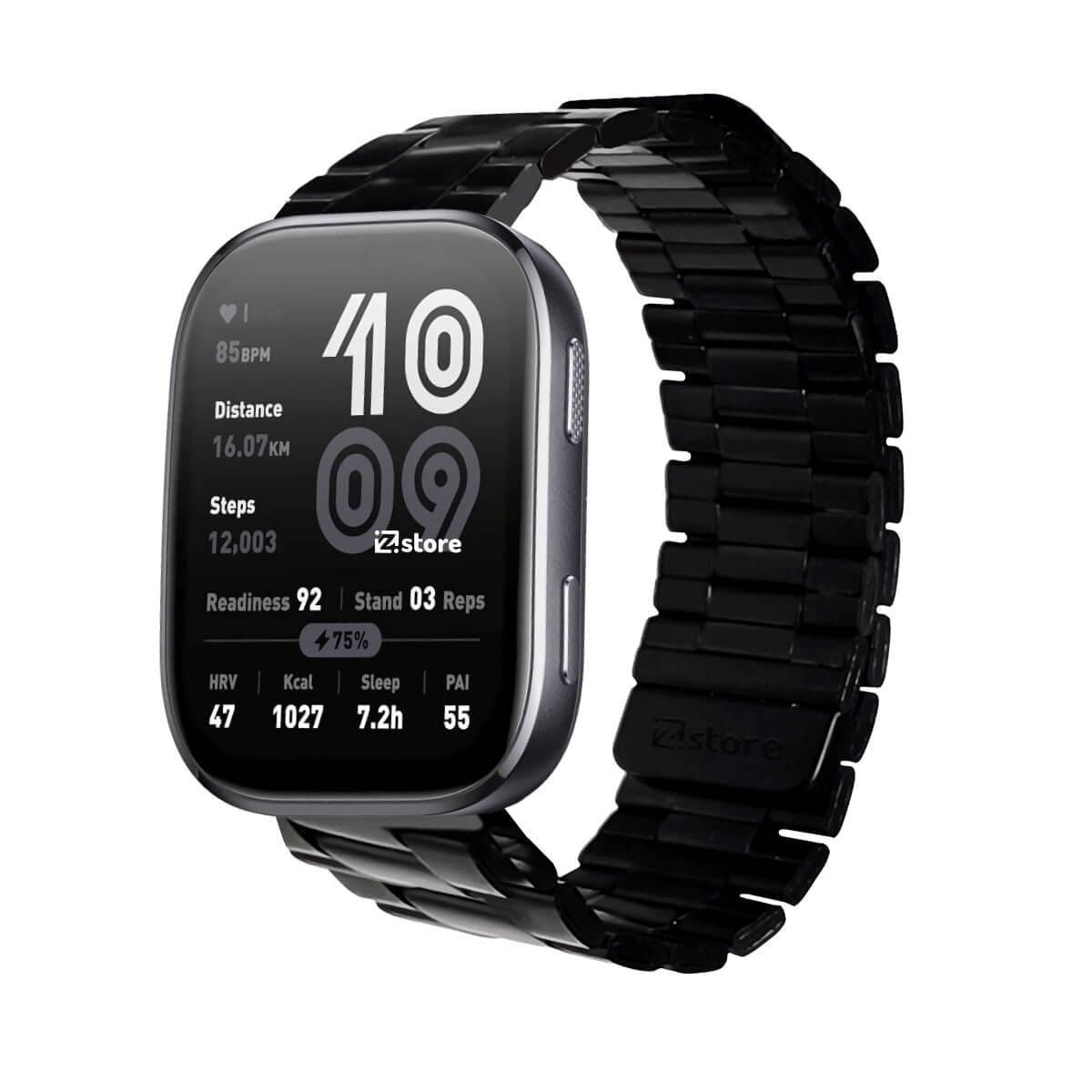 GENERICO - Correa de Metal Para Amazfit Bip 6 Magnetico negro