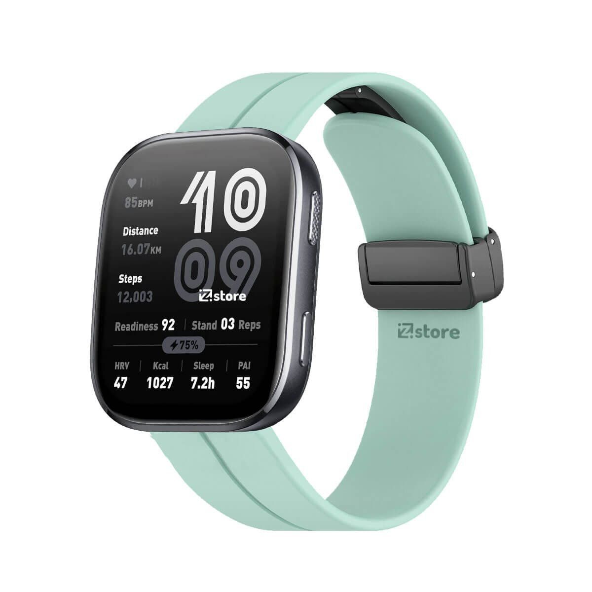 GENERICO - Correa Silicona Para Amazfit Bip 6 Broche Magnético Verde Agua