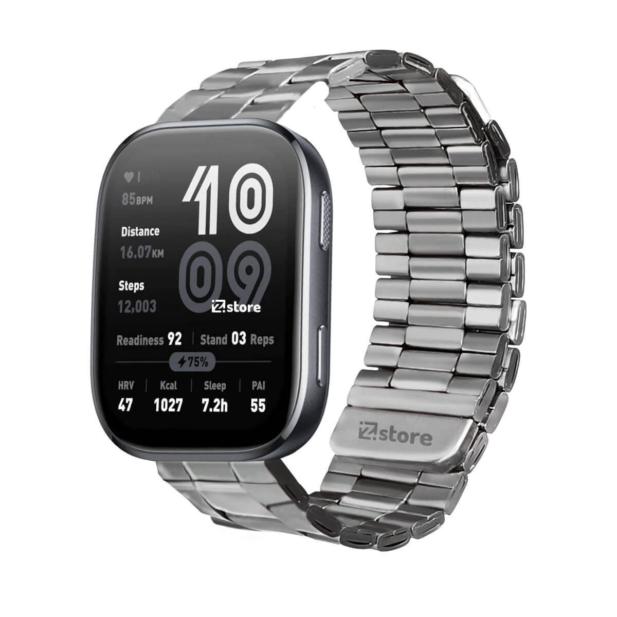 GENERICO - Correa de Metal Para Amazfit Bip 6 Magnetico Silver