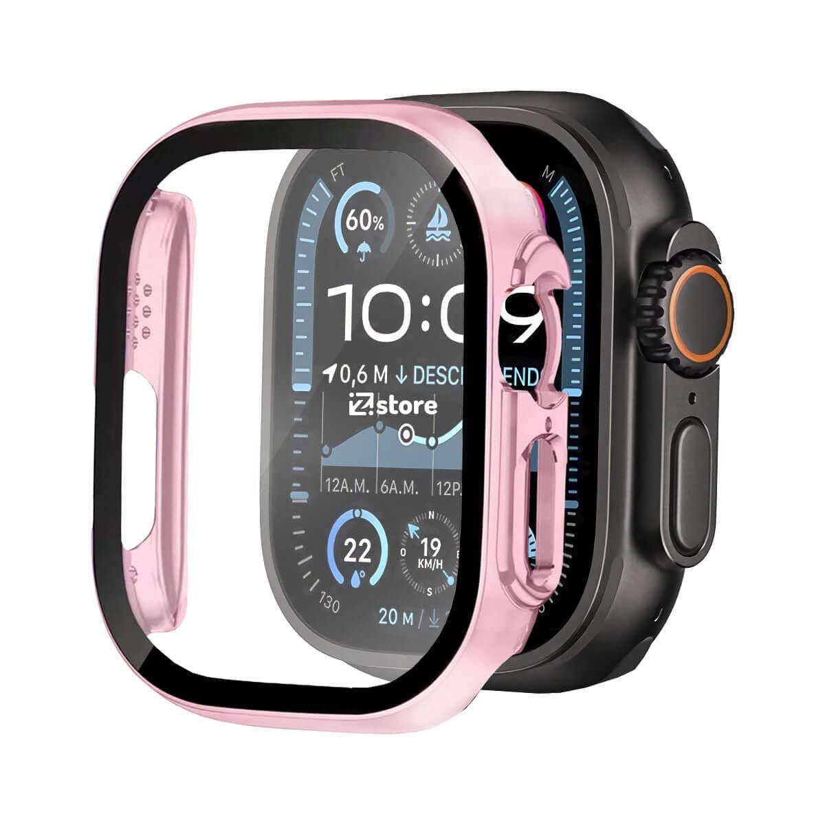 GENERICO - Case Protector Para Apple Watch Serie 1-10 49mm Rosado