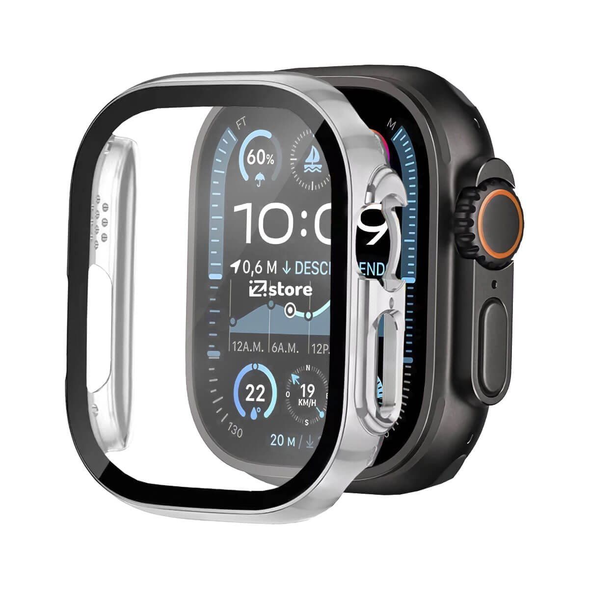 GENERICO - Case Protector Para Apple Watch Serie 1-10 49mm Silver