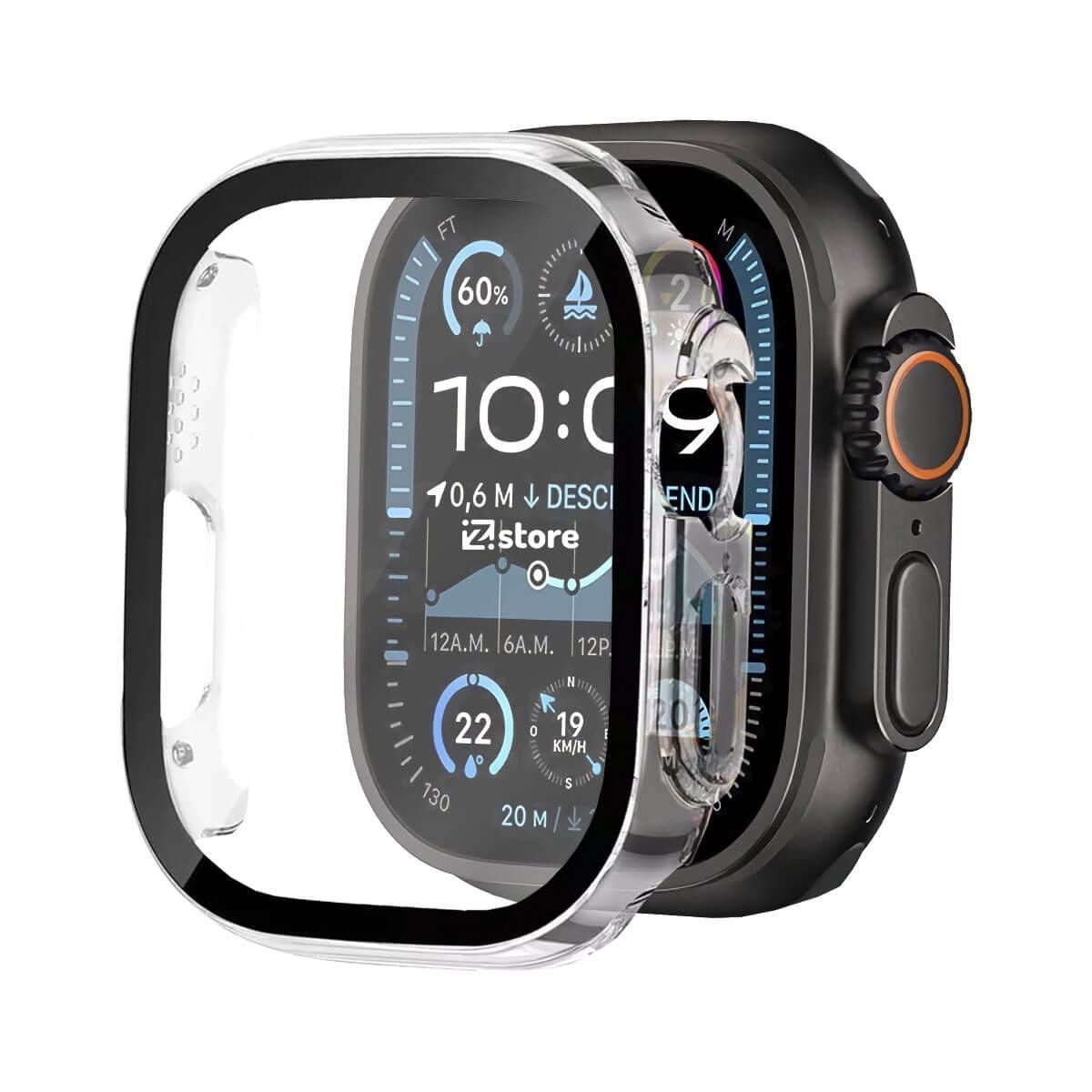 GENERICO - Case Protector Para Apple Watch Serie 1-10 49mm Transparente