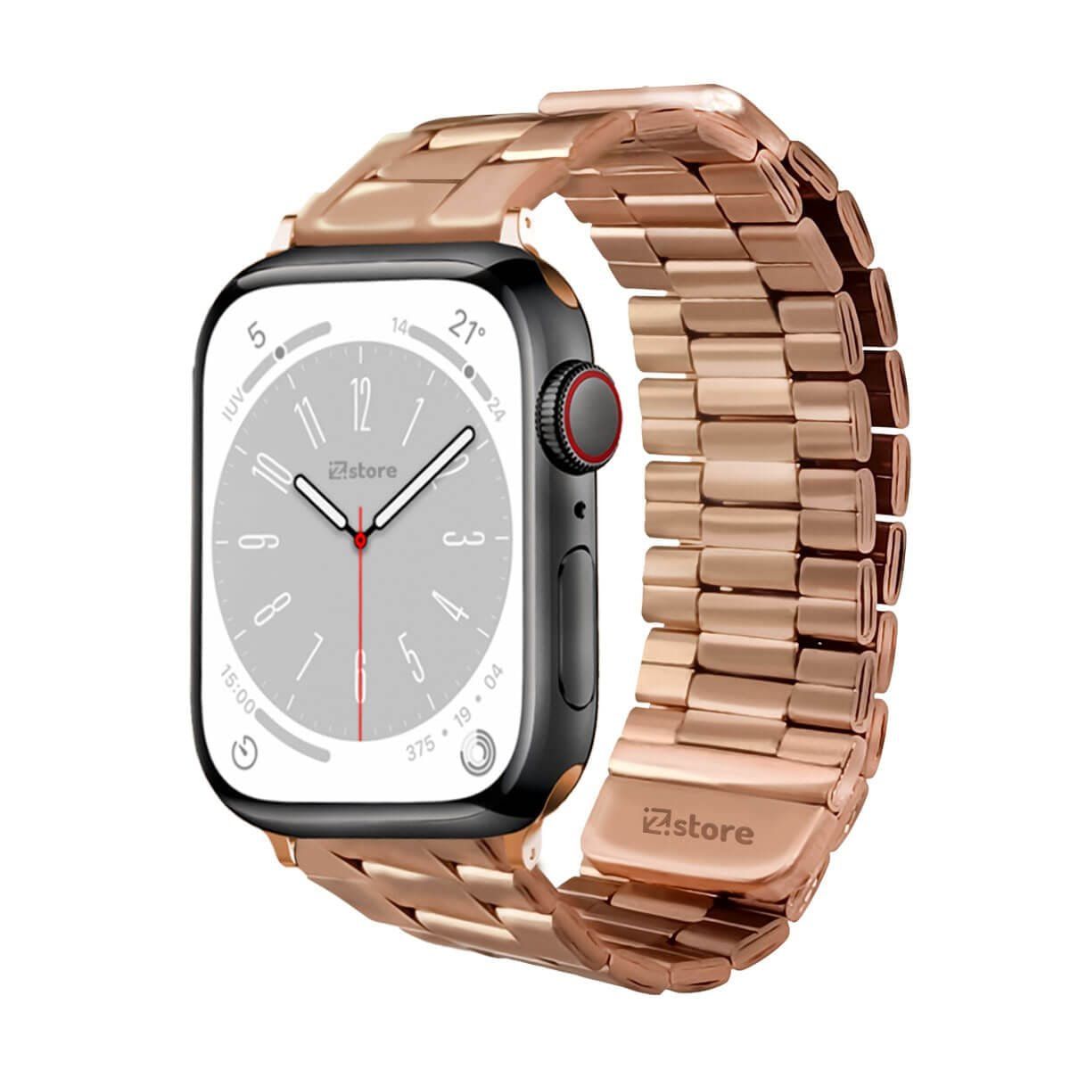 GENERICO - Correa de Metal Para Apple Watch gold rose S10-42mm