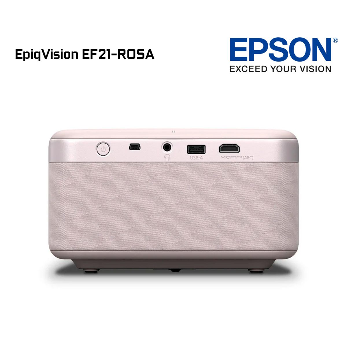 EPSON - Proyector Láser Pórtatil Smart Epson EpiqVision EF21-Rosa