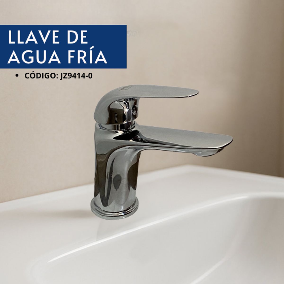 XM - LLAVE PARA LAVATORIO MEDIANO CROMADO JZ9414-0