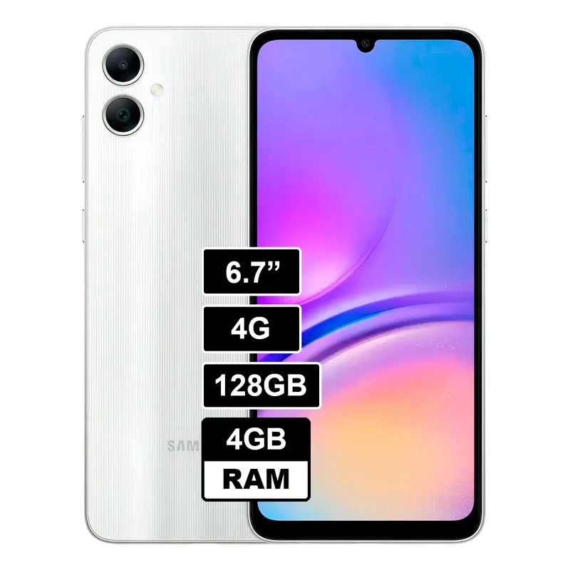 SAMSUNG - CELULAR SAMSUNG GALAXY A05 4GB 128GB - PLATA